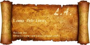 Lamp Adrienn névjegykártya