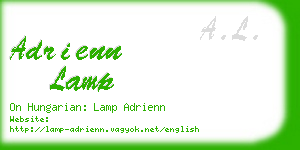 adrienn lamp business card